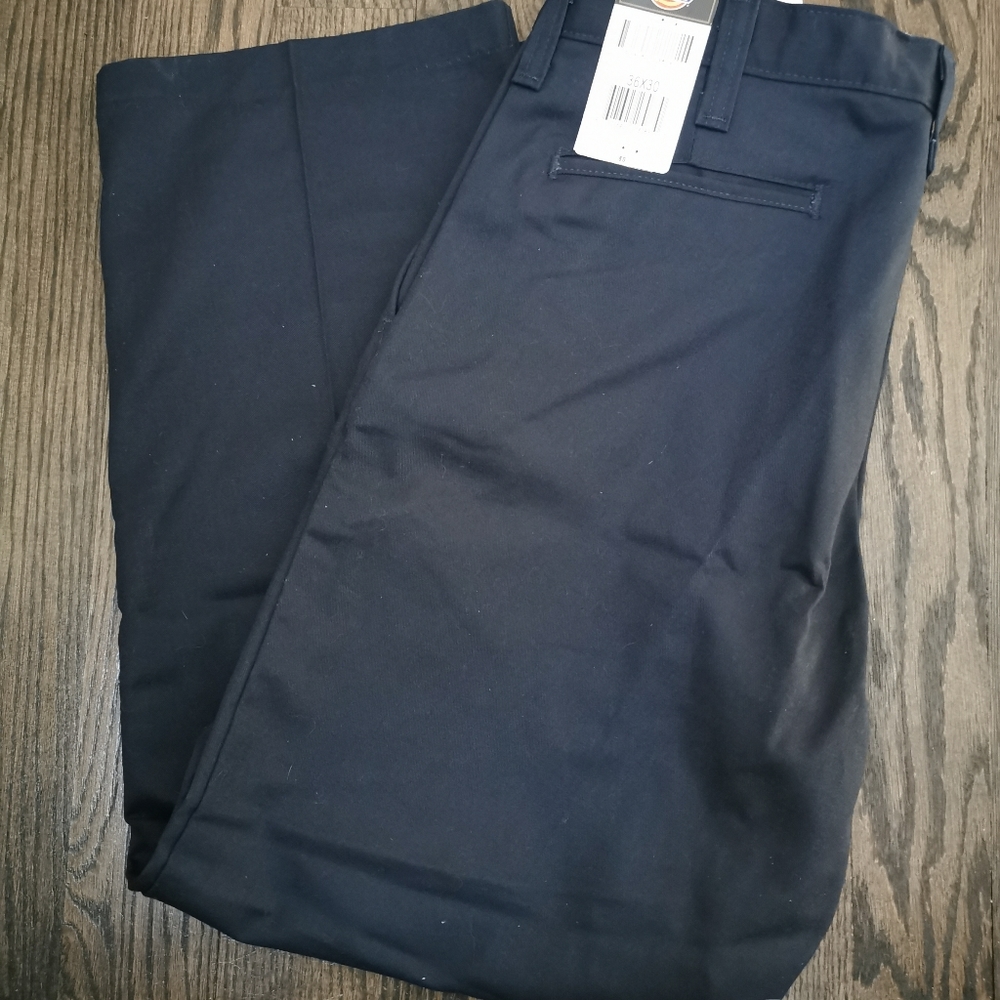 NEW Dickies 36X30 Dark Navy Blue Work Pants